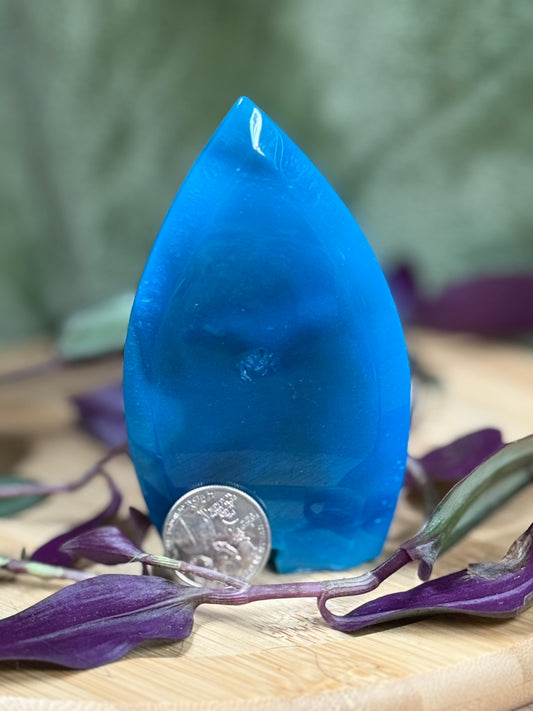 Dyed Blue Agate Teardrop