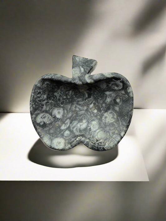 Ammonite apple shaped bowl