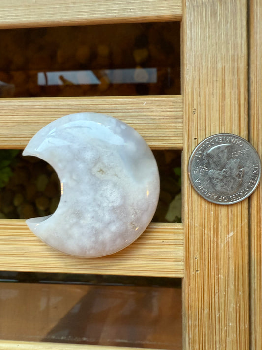 Flower Agate Moon